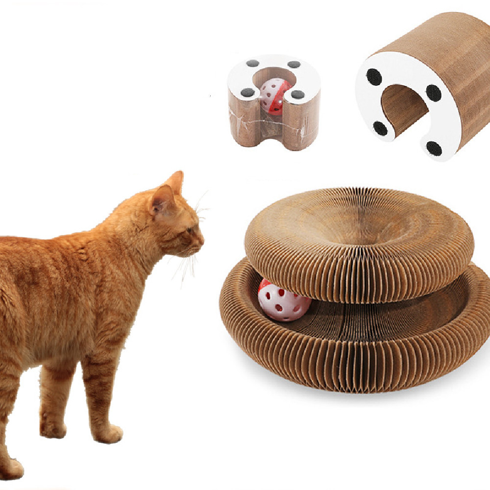 Accordion Cat Scratcher & Play Toy