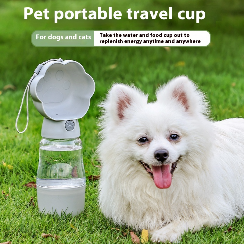 Borraccia Portatile 2-in-1 per Cani – Acqua e Snack
