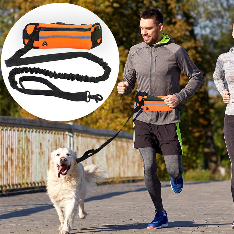 Hands-Free Dog Leash with Waist Pouch